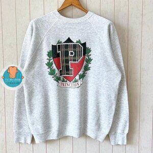 Princeton University Made In USA Shirt Sweatshirt Retro grey y2k